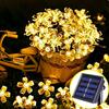 Solar Garden Light Led Flower Lighting Fairy String Lights Outdoor Christmas Chain Lamp Blossom Festoon Party Home Decoration