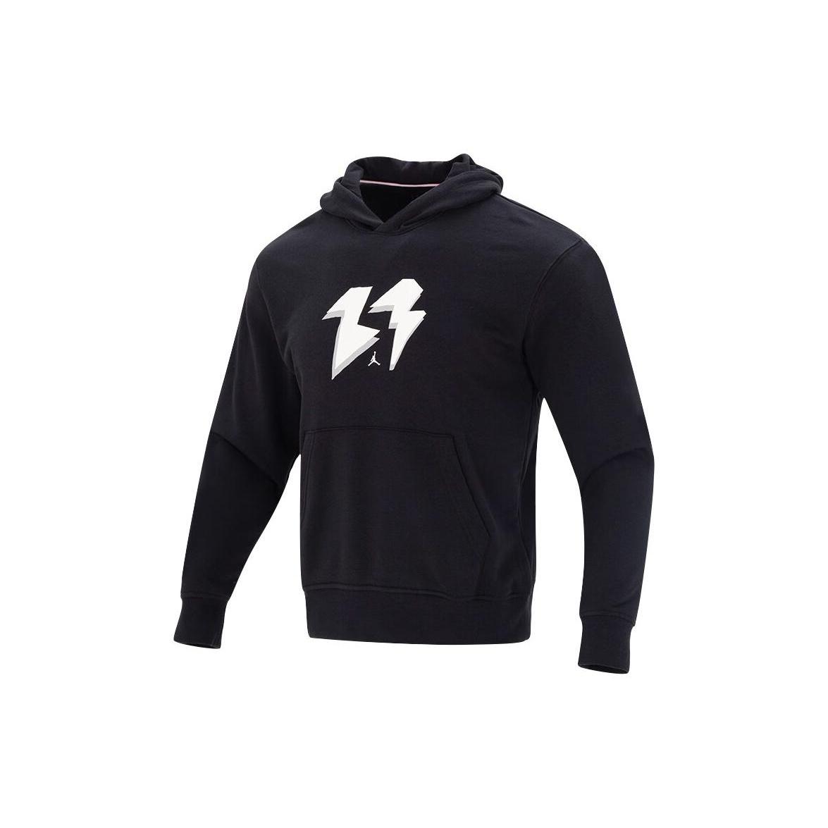 Air Jordan Flight MVP Fleece Pullover Hoodie Asia Sizing Black Men s FQ1871-010 L