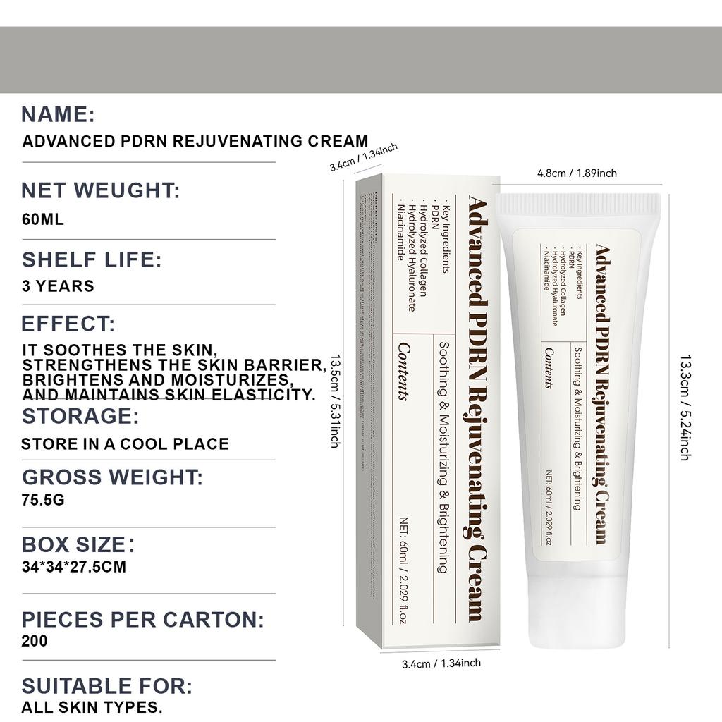 PDRN Cream – Repairing & Nourishing, Moisturizing & Antioxidant