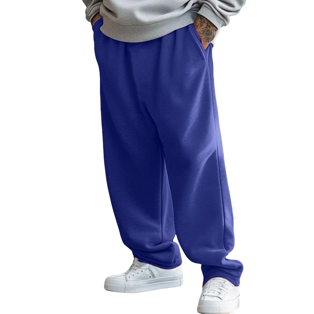 Men's Baggy Sweatpants Wide Leg Sweat Pants With Pockets