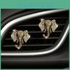 Lovely Crystal Elephant Head Car Air Vent Perfume Clip Car Perfume Car Interior Ornament