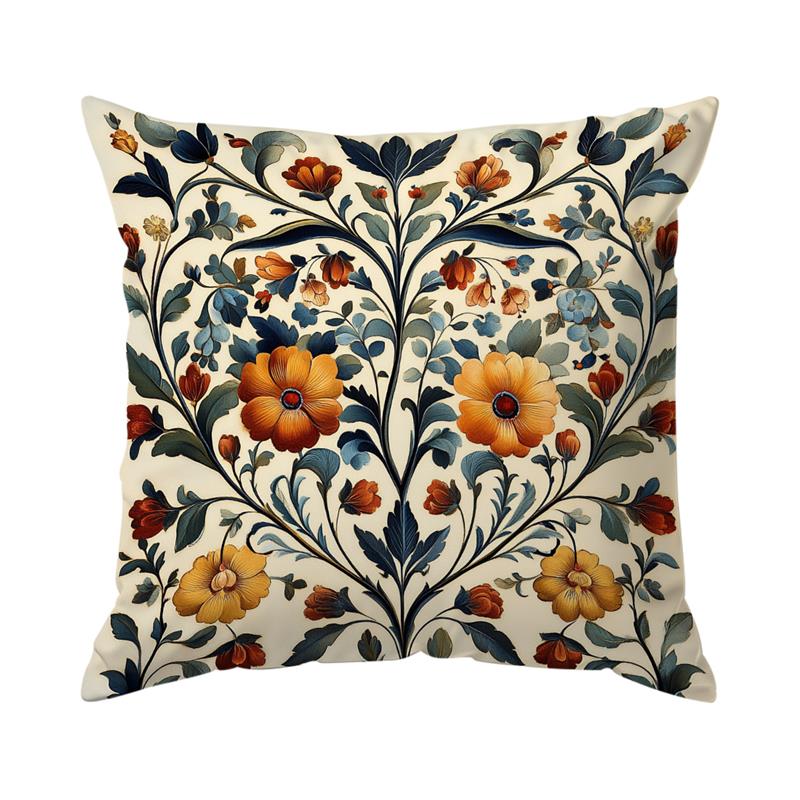 Bohemian Vintage Flower Pillowcase Printed Throw Pillowcover Decorative Sofa Bed Cushion Pillowslip Home Decor