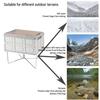 Collapsible Cooler Holder Foldable Cooler Holder Iron Luggage Rack Camping Box Bracket