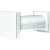 Air Vent with Internal Regulation Grille and Square Grille PS 101WH
