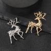 Retro Elk Brooch, Men's and Women's Suit, Deer Head Corsage Accessories, High-end