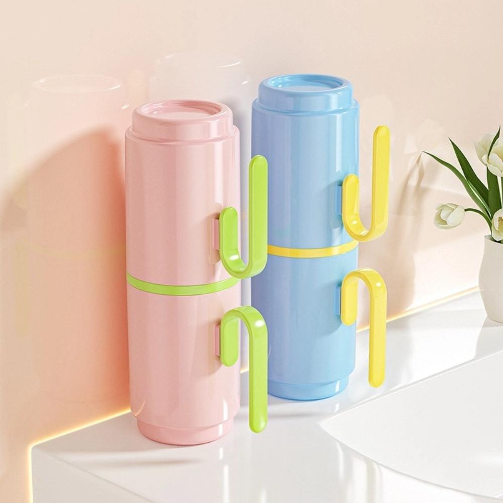 2-in-1 Mouthwash Cup Plastic Wash Cup Convenient Tooth Cup  Travel