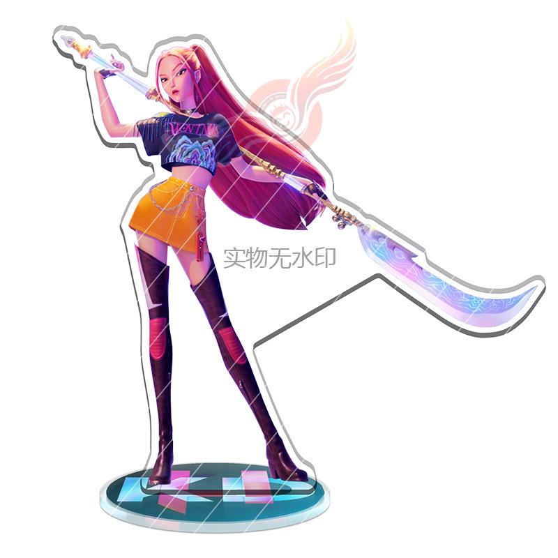 K-Pop: Dämonenjägerin Anime-Charakter Aufsteller Anime-Dekoration Huntrix Kpop-Set Charakter Po-Karte Acryl Schreibtischaufsteller