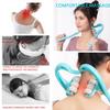 1Pcs Cervical Massager Clip Neck Massage Six Wheel Neck Kneading Massager Manual Multifunctional Home