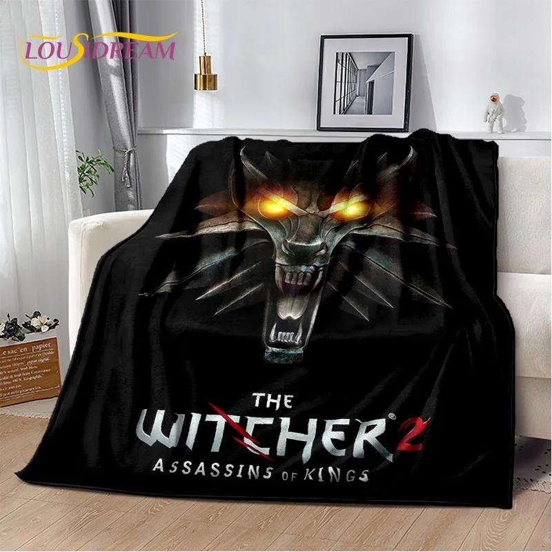 3D The W-Witcher Game Cartoon Soft Flannel Blanket for Beds Bedroom Sofa Picnic,Throw Blanket for Cover Outdoor Leisure Nap Gift