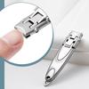 Nail Clippers Sharp Cuts Large Opening Anti-splash Manicure Tool Professional Pedicure Portable Stainless Steel Hard Nail Toenail Trimmer for Home Use