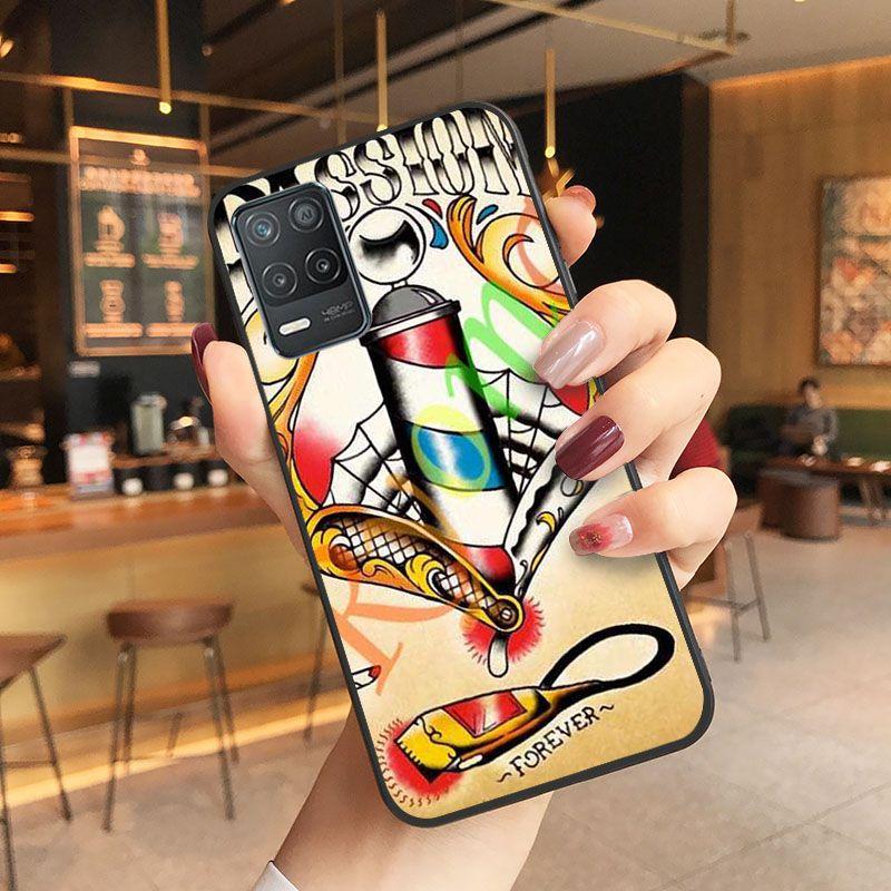 Funda Funny Letter Barber Shop Hair Phone Cover For Oppo Realme 8Pro 6PRO 6i 7pro 9i 9pro C11 C21Y C21 C25Y C25S C3 Q3S XT Cases