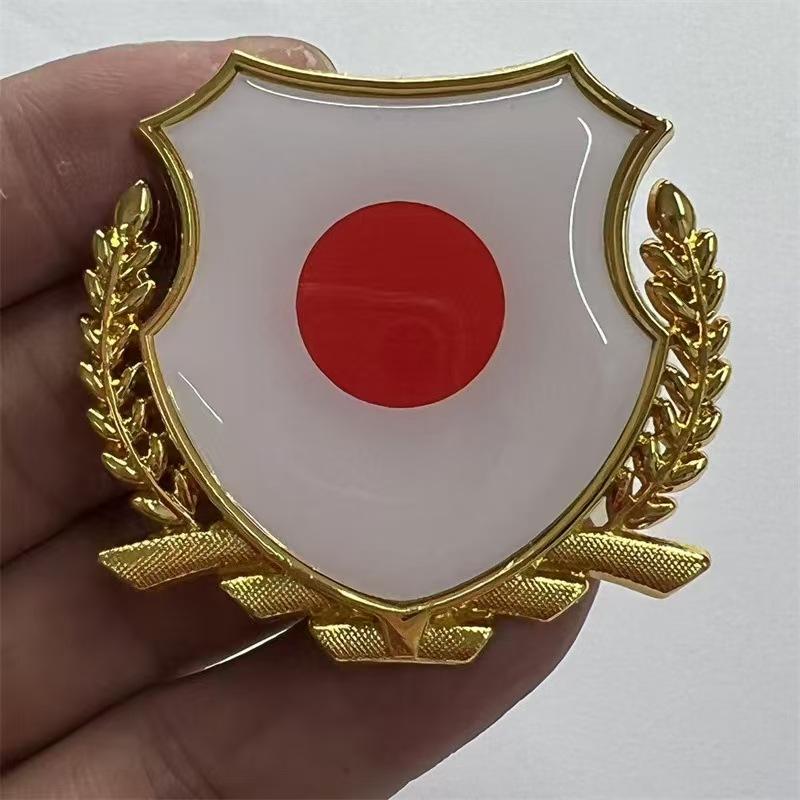 Car Metal National Flag Car Sticker China United States Germany France United Kingdom Italy Japan Vietnam South Korea Side Emblem Sticker