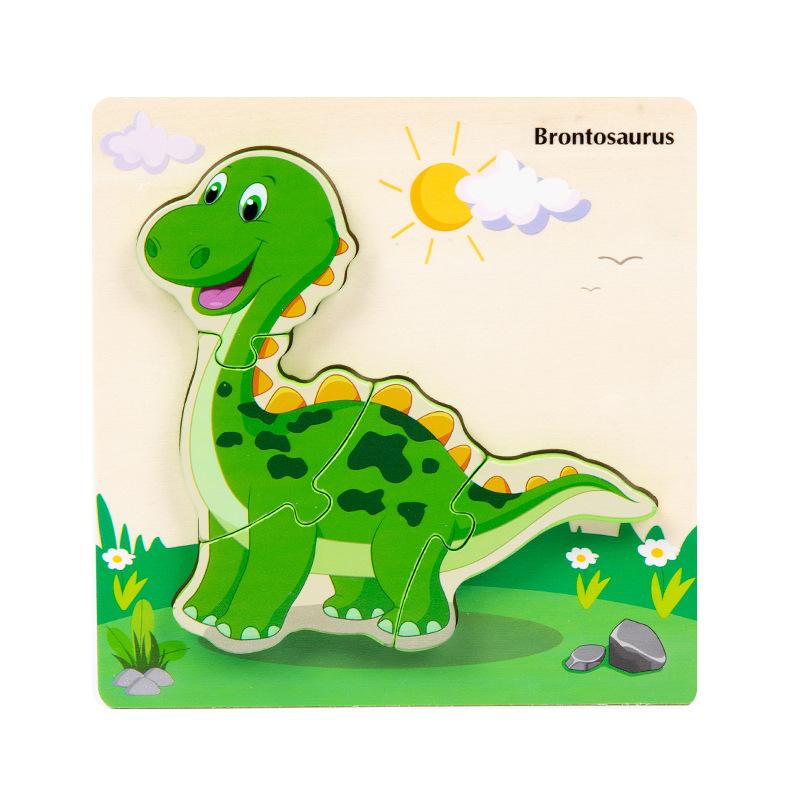 Wooden Children'S Early Education 3D Three-Dimensional Word Puzzle Animal Traffic Puzzle Enlightenment Parent-Child Interaction Educational Toy