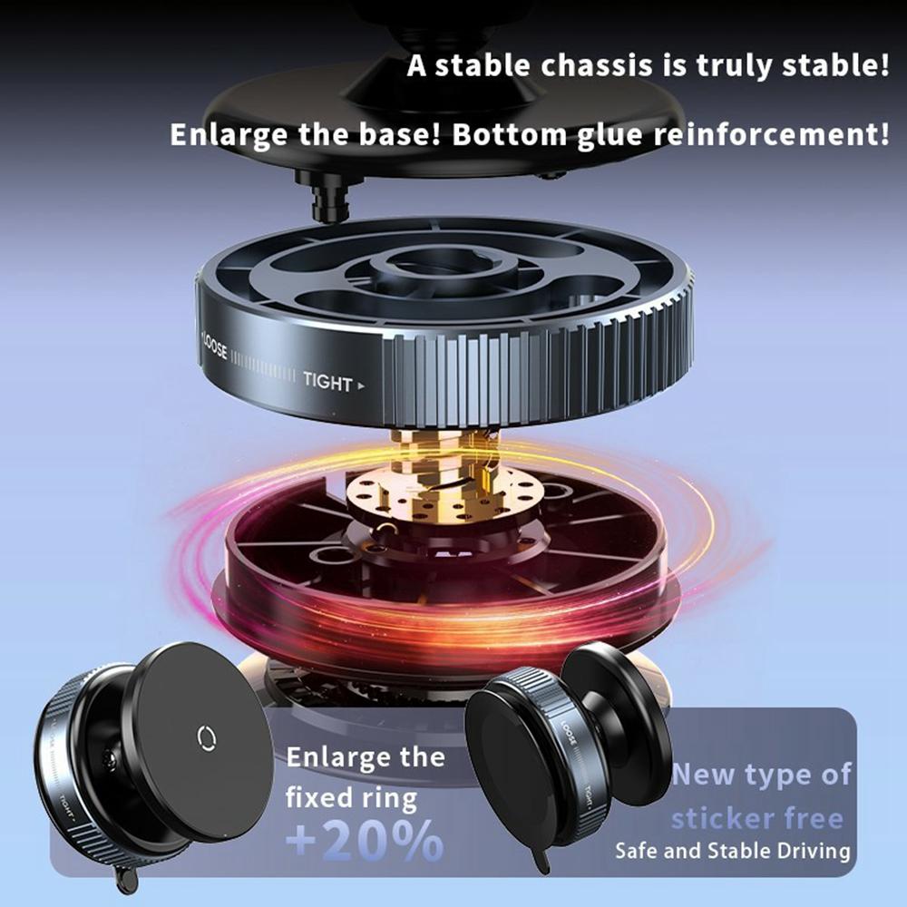 X97 Car Phone Mount Magnetic Dashboard Holder Suction Cup Smartphone Bracket