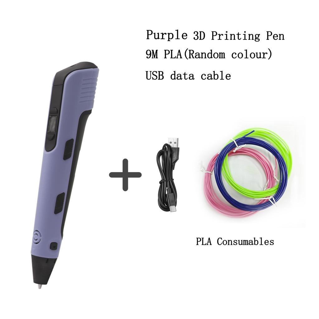 New Smart 3D Printing Pen Children S DIY Painting Toys Lcd Screen Display 9 Meter Pla Filaments Niche Holiday Creative Gifts