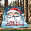 1pc Merry Christmas Santa Claus Outdoor Flannel Blanket Soft All Season Polyester Throw , Perfect for Picnics & Travel , Picnic Accessory