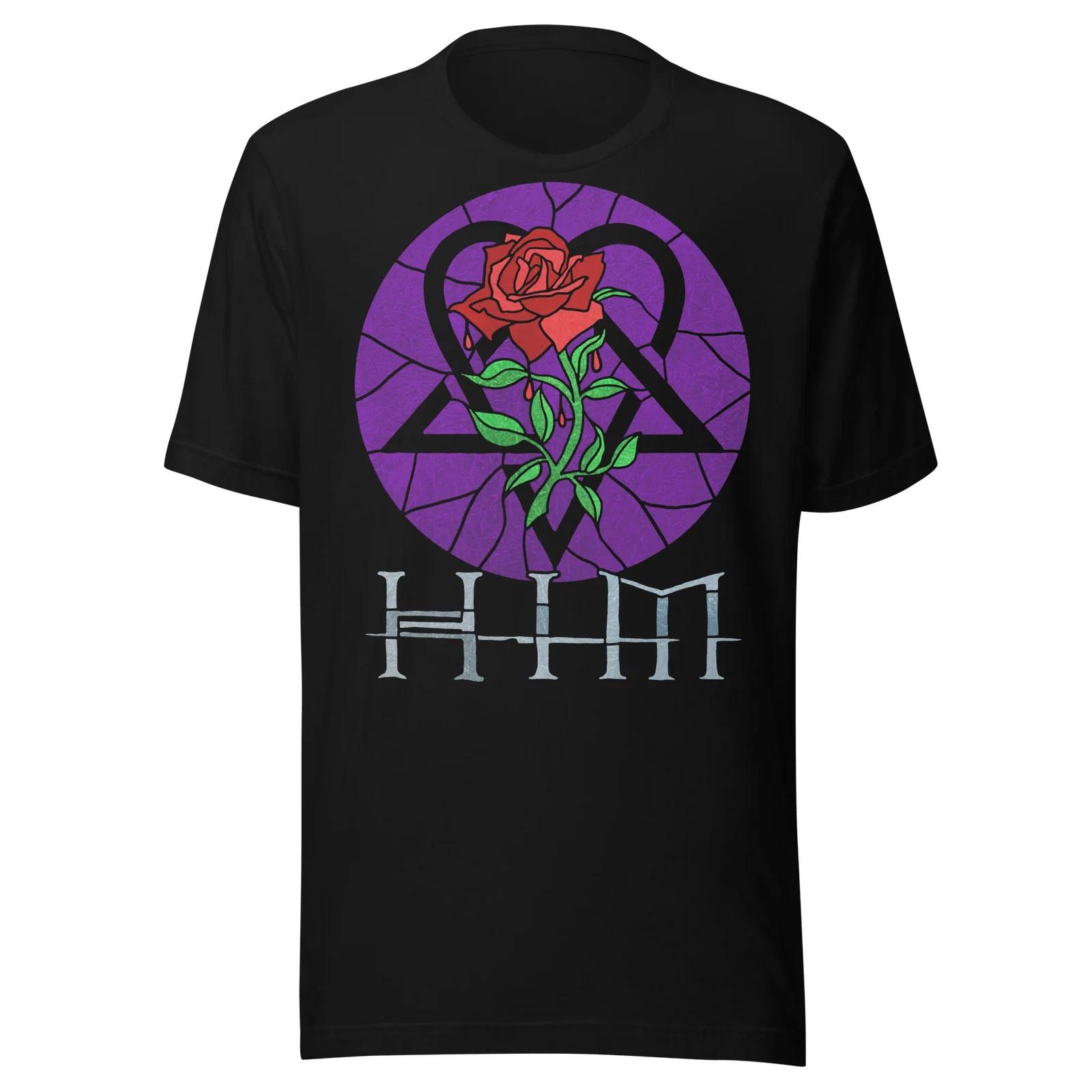 HIM - Stained Glass Jumbo Print T Shirt XL