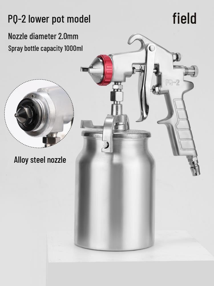 Pneumatic Spray Gun for Car and Latex Paint - Compact Household Tool
