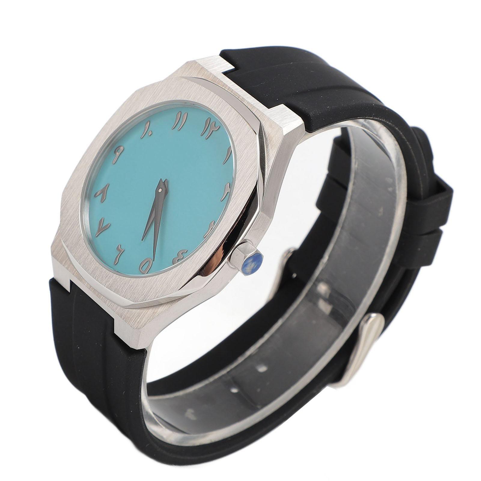 Quartz Watch Stainless Steel 50m Waterproof Scratch Resistant Luxurious Casual Soft Strap Men Wrist Watch