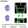 RISK Fahrrad Integrierte Scheibenbremse Einstellscheibe M6 Titanschraube Spacer Mountain Folding Bike Bremsklemme XT Scheibenbremse