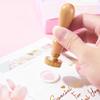 Vintage Seal Stamp Set for Seal Envelope Invitation Scrapbooking With Wood Handle Replaceable Stamp Head Seal Sticks