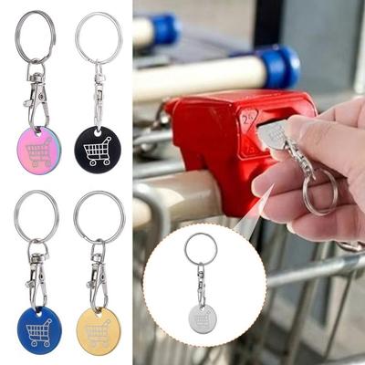 Metal Shopping Cart Token Mini Trolley Keychain New Cart Key Key Chain  Supermarket Use