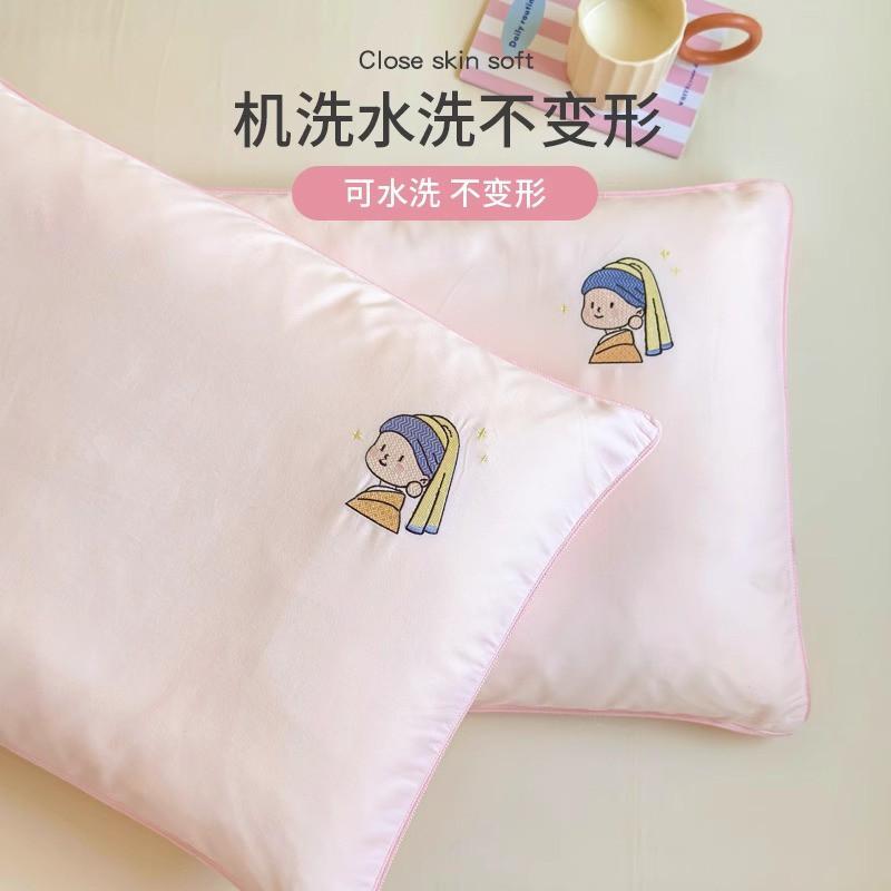 100-Thread Count Pure Cotton Pillowcase Kids Babies 30x50cm Or 40x60cm Cartoon Style Soft Breathable Bedding Cover