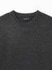 BEAMS Life Store by Beams Men's 14 Gauge Crew Neck T-Shirt, Grey, Size M