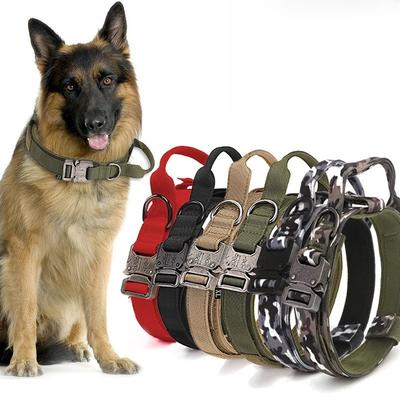 Collar de Entrenamiento para Perros Grandes Collar para Mascotas Collar Militar para Perros Perros Medianos y Grandes Correa para Perros de Entrenamiento al Aire Libre Collar Táctico