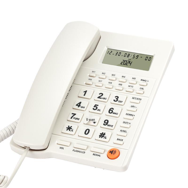 Bedraad Telefoonbasisstation met Eén-Touch Bellen & Nummerherkenning voor Thuis en Kantoor