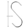 10pcs Stainless Steel S Shaped Hook Kitchen Bathroom Clothing Hooks Multi-functional Metal Hanging Hook