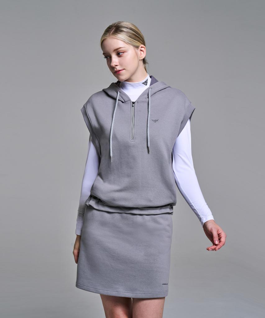 DOWNBLOW Sports Golf Wear Half-Zip Hooded Vest Db2514-1W