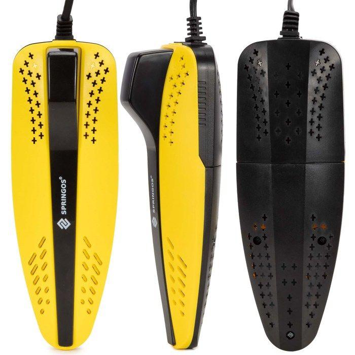 Sèche-chaussures - SPRINGOS - Modèle standard - Temp. 60–70°C - Minuterie 4/8/12 h - 15 W compact