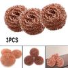 3pcs Desoldering Cleaning Ball Soldering Iron Tip Cleaning Nozzle Cleaning Sponge Copper Wire Cleaner Ball