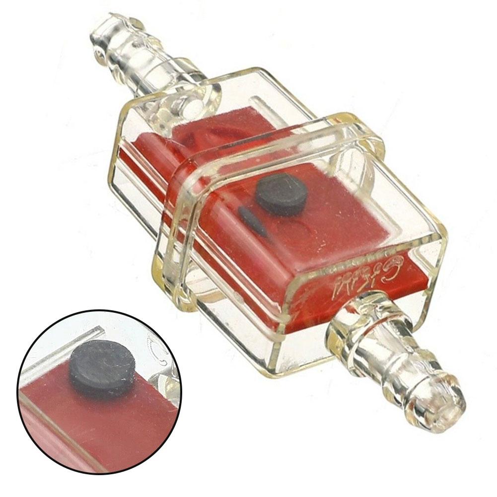 1X 6MM FUEL INLINE ATV MOTORCYCLE MAGNETIC FILTER Red Red Filter