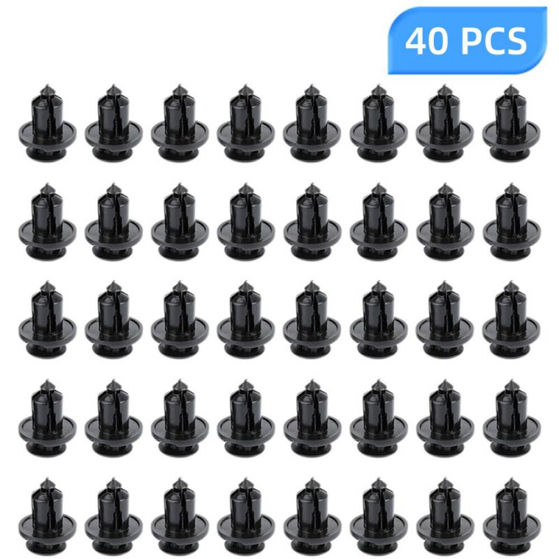 10-50pcs Black Front Bumper Locking Hooks & Clip Fastener Push Rivet Trim Rivet For Honda Accord Car Accessries