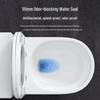 Compact High-Flush Silent Toilet with Swirl Siphon and Deodorant Seat