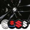4Pcs Car Emblem Wheel Hub Center Cap Sticker Rim Badge Cover For Suzuki Baleno Vitara Samurai Kaiser DZire Across Kizashi Splash