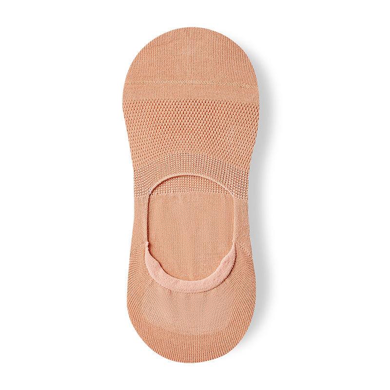 Women Spring and Summer Style Thin Mesh Invisible Light Mouth Candy Color Short Boat Socks