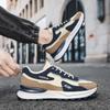 Men's Casual Sports Shoes Rubber Sport Running Shoes Lace-up Platform Sneakers for Men Tennis Training Shoe Leather Men Sneakers