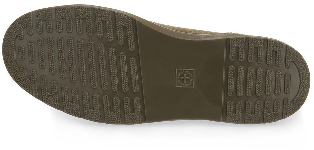 Dr. Martens 6 Eye Shoe Boots DMS Olive E H Suede Boots