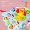 Baby Flying Saucer Rocket Pull String Teether Toys Montessori Sensory Educational Finger Grasp Training Early Cute Learning Toys