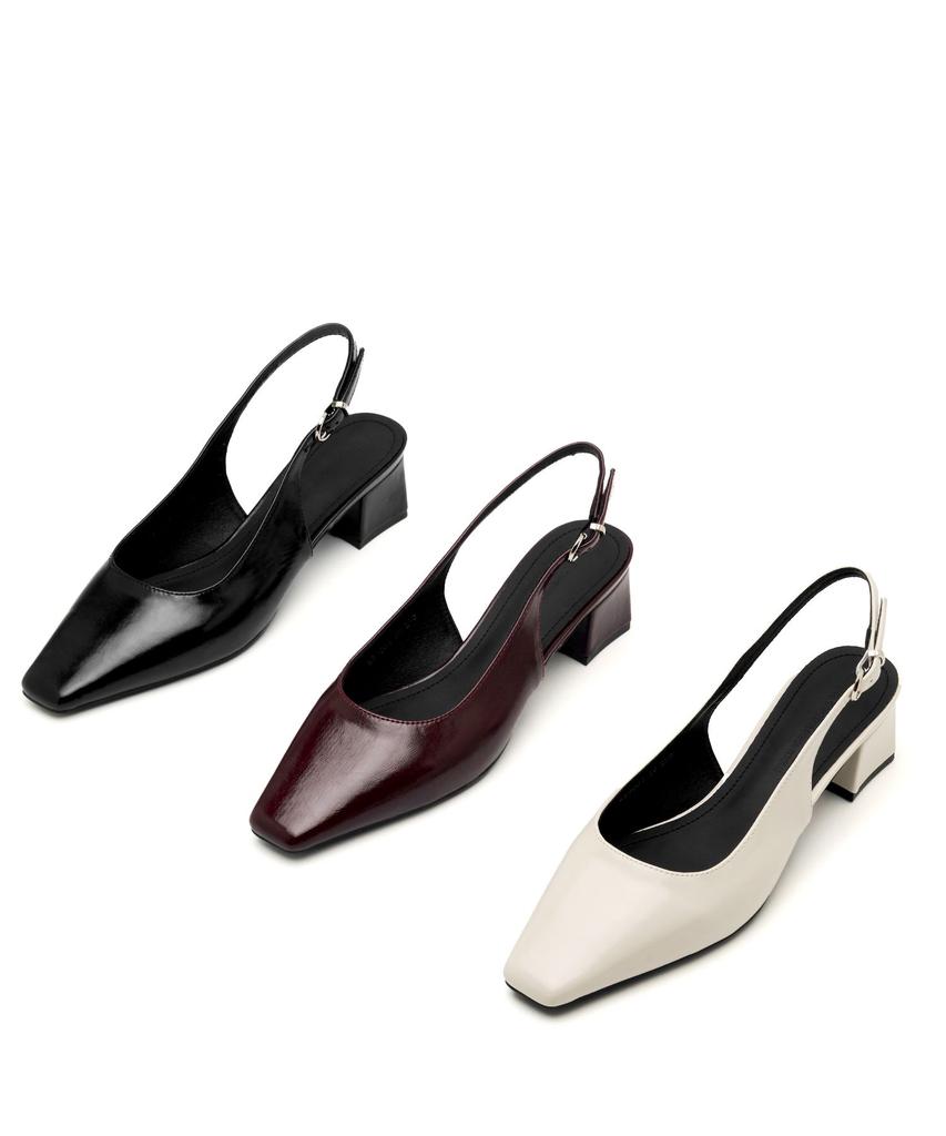Spur Rossan Minimal Slingback Pumps 2.5Cm -Ws9009 (3Color)