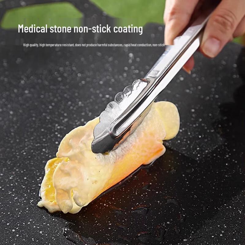 Huanle 40cm Cast Iron Griddle for Gas Stoves