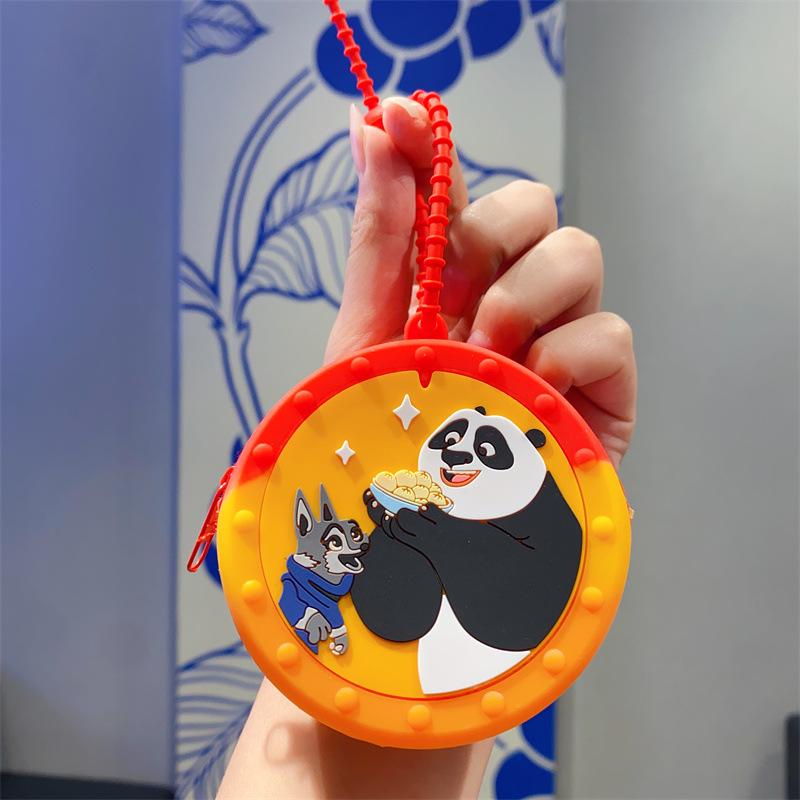 Cartoon Animal Silicone Keychain Bag - Kids' Coin Purse & Toy Pendant