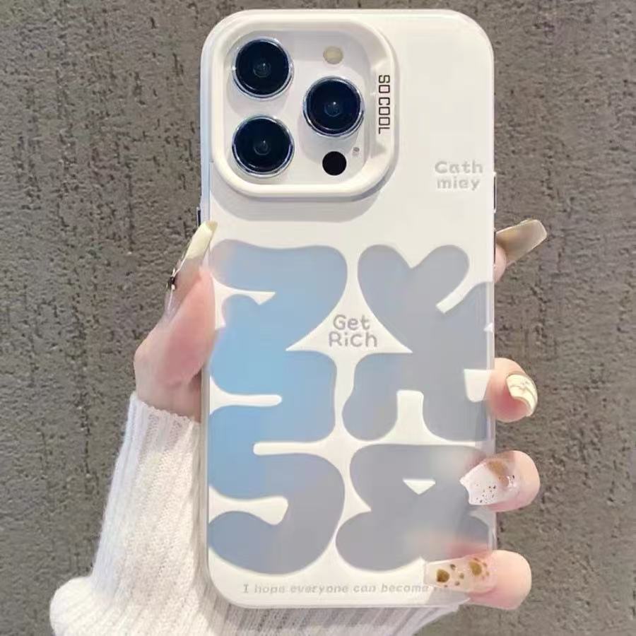 Large character hair is suitable for Apple 17pro mobile phone case 15 Guochao 14promax personalized 13pro fashion 16 new models