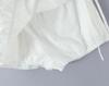 2026 French Women's Two-Piece Set: Square Neck Lace Crop Top + Low Waist Wrap Tie-Up Skirt