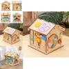 Wooden Busy House Toy For Kids With Educational Activities And Multifunctional Puzzle
