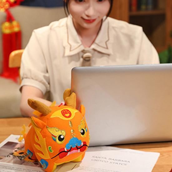 Drache-Maskottchen-Stoff-Treffengeschenk, China-Drache, jährliche weiche Puppe, festliche Plüsch-Schreibtischdekoration, neu