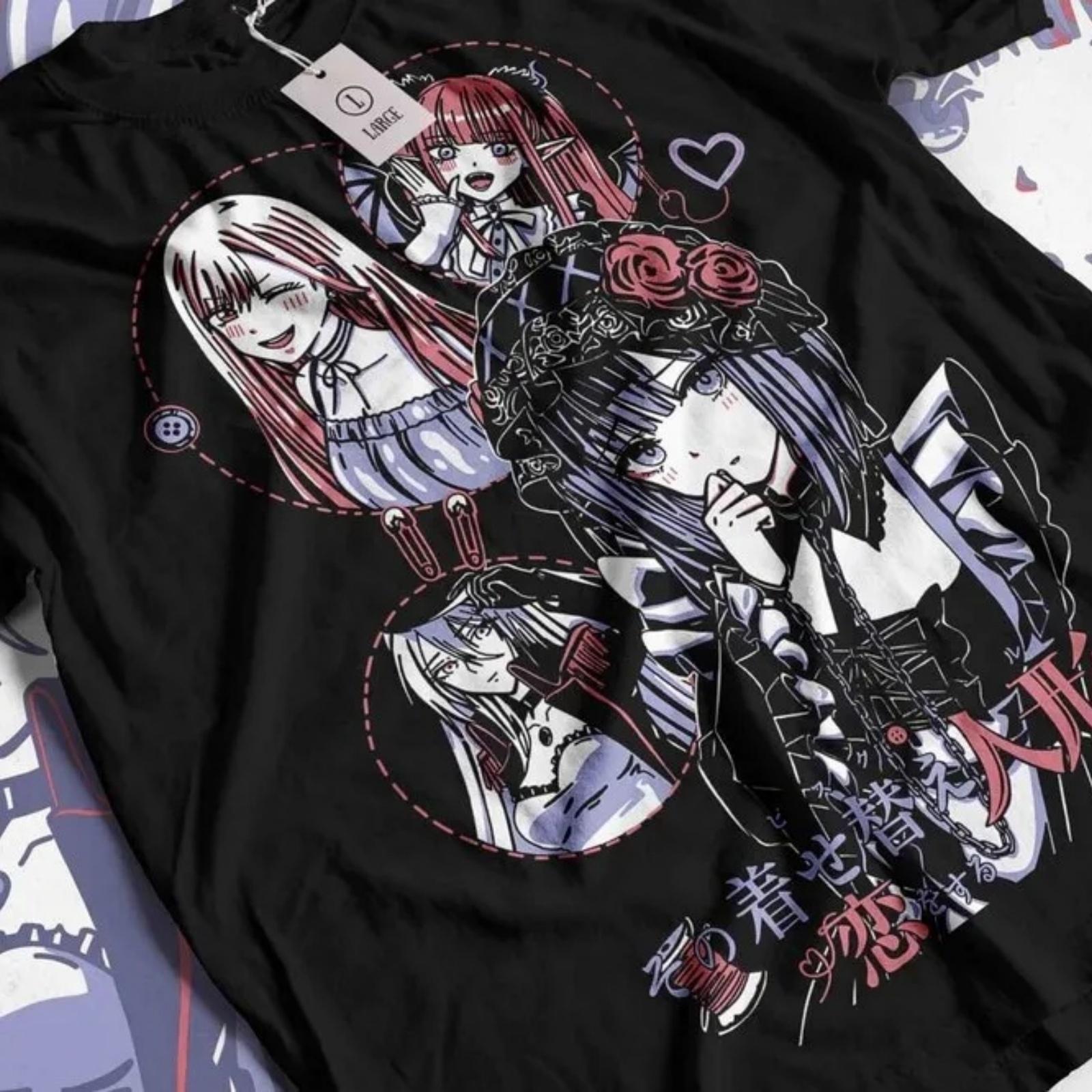 Футболка Марин Китагава Моя геройская академия Девушка Любители Аниме Подарок Футболка Все Размеры 100% Хлопок S